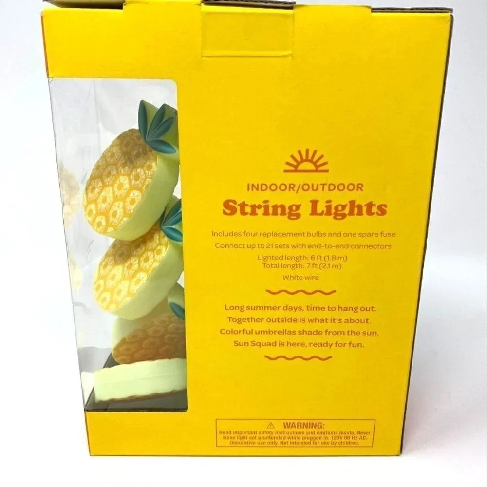 Target 10ct Incandescent Pineapple Mini Lights - Sun Squad™